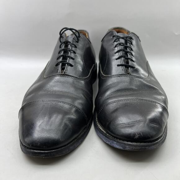Allen Edmonds Park Avenue Oxford Men Size 9.5 3E Wide Black Cap Toe Dress Shoes main image 4